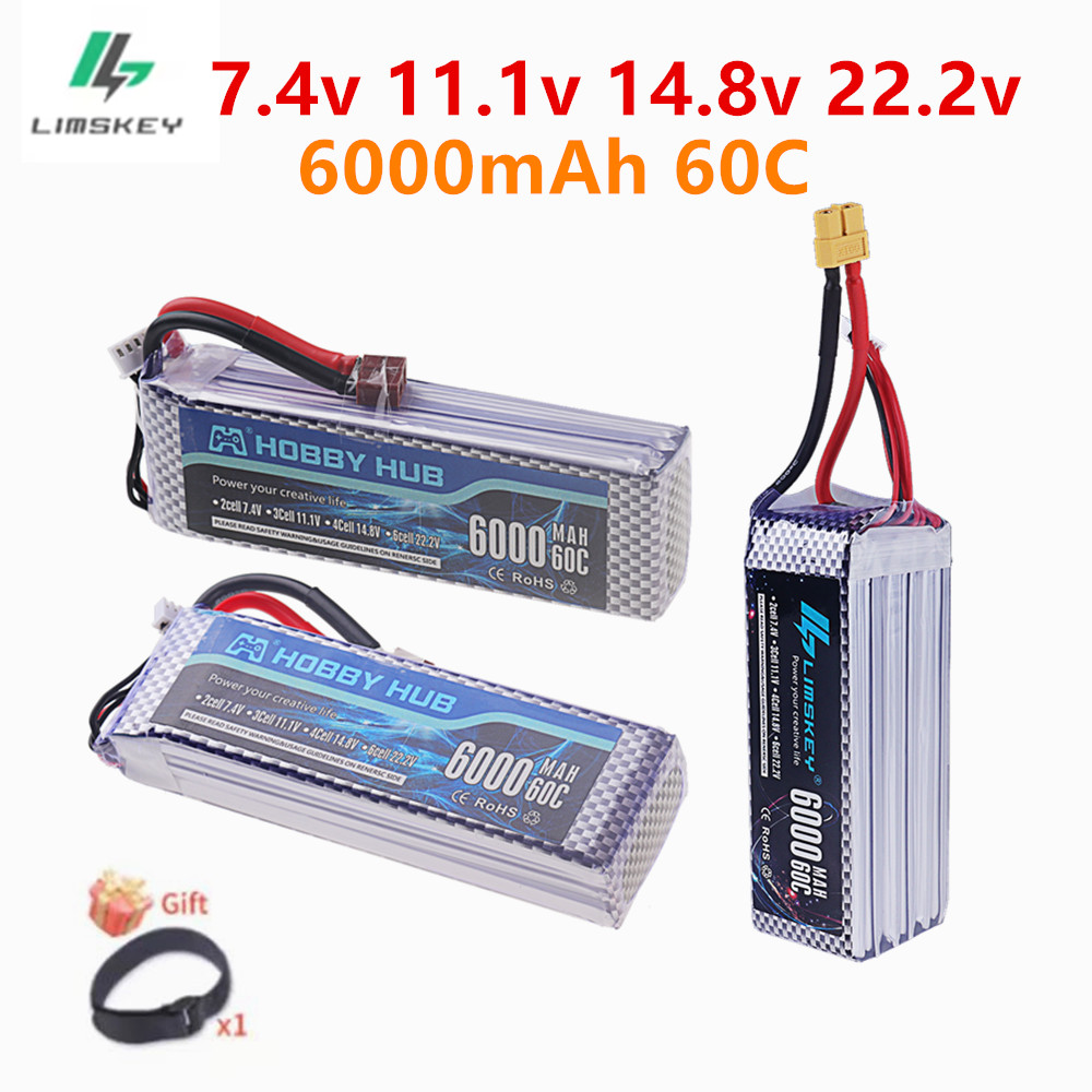 4S Lipo Battery 14.8V 6000Mah - 7.4V, 11.1V, 14.8V, 22.2V, 6000mAh 리튬