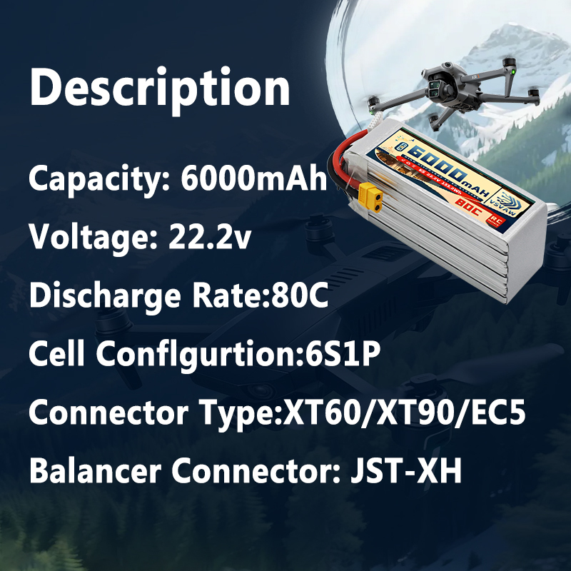 VSVAW 6S Lipo 배터리 6000mAh 22.2 - 6S Lipo Battery 22.2V 5000Mah 리뷰 및 가격